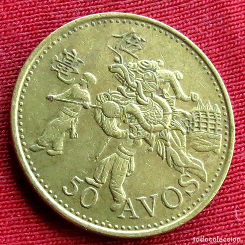 Monedas antiguas de Asia: Macau 50 avos 1993 macao #2 - Foto 1
