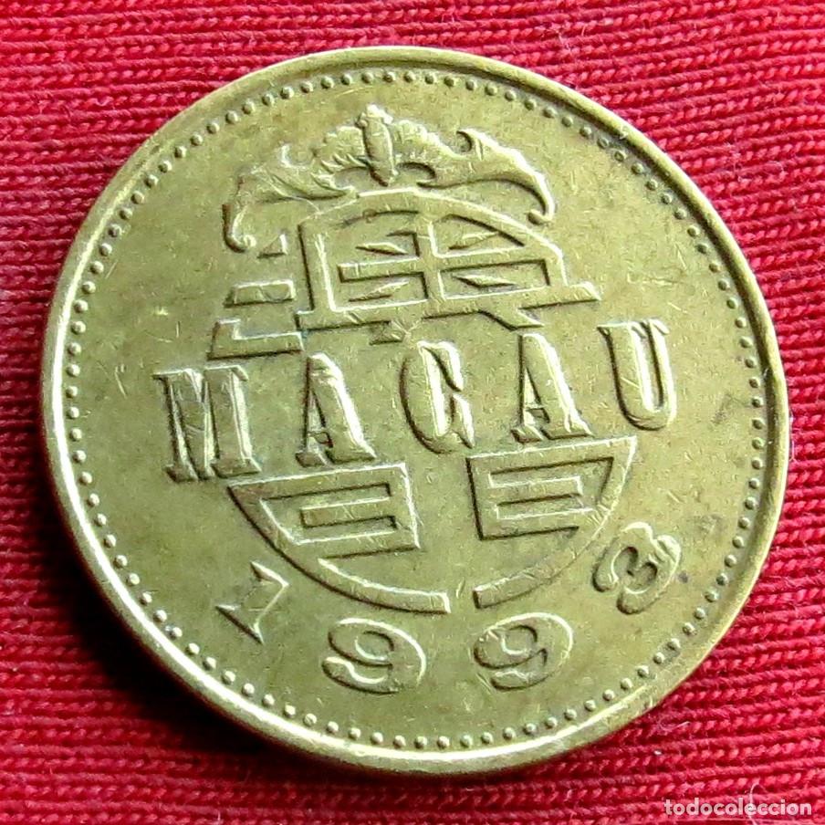 Monedas antiguas de Asia: Macau 50 avos 1993 macao #2 - Foto 2