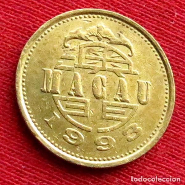 Monedas antiguas de Asia: Macau 10 avos 1993 macao #2 - Foto 2