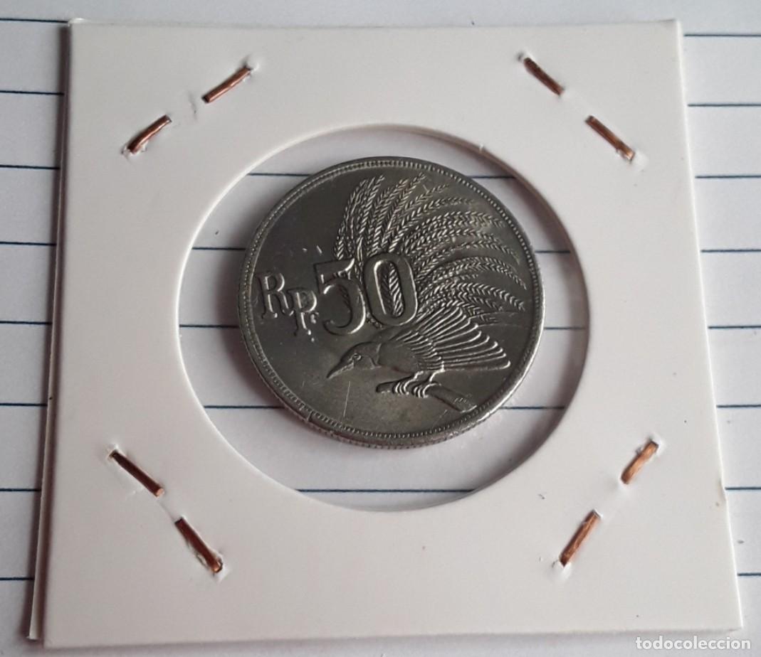 Alte M&uuml;nzen aus Asien: Moneda de 50 Rupias de Indonesia 1971