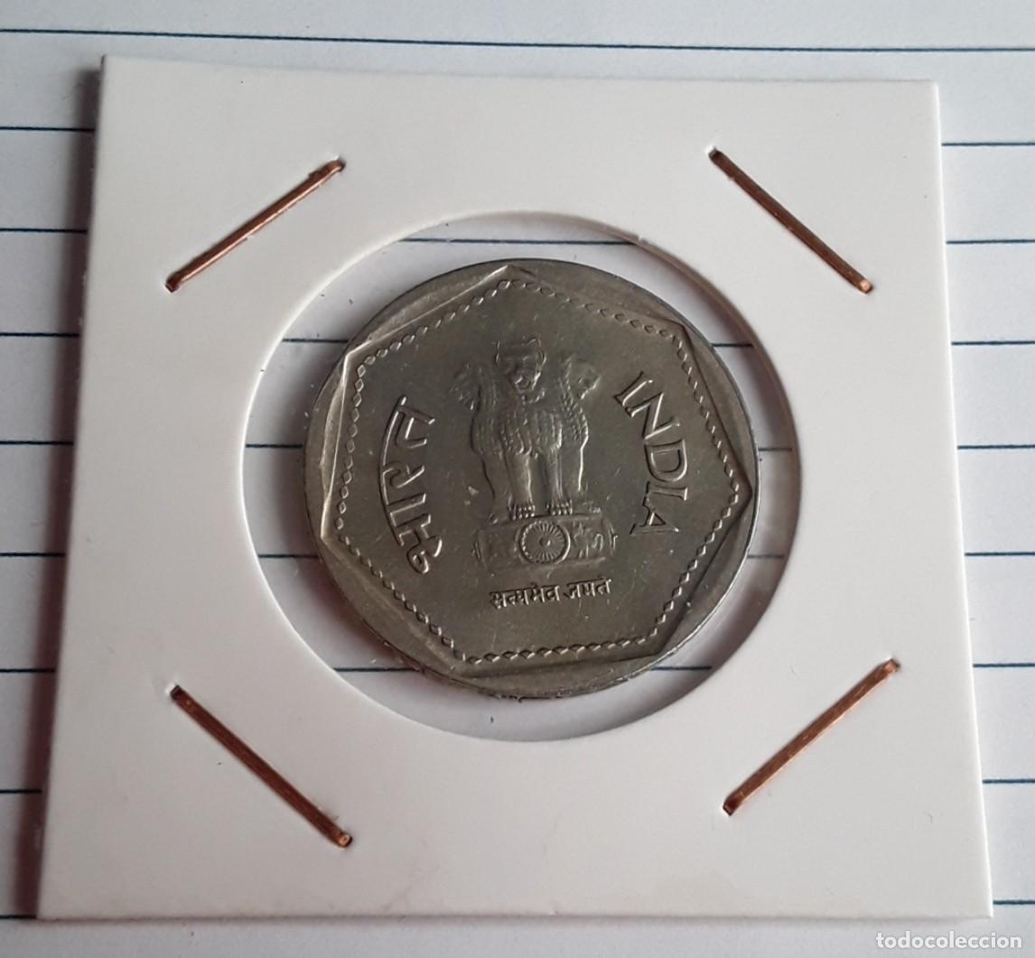 Monedas antiguas de Asia: 1 Rupia de la India 1987 - Foto 3