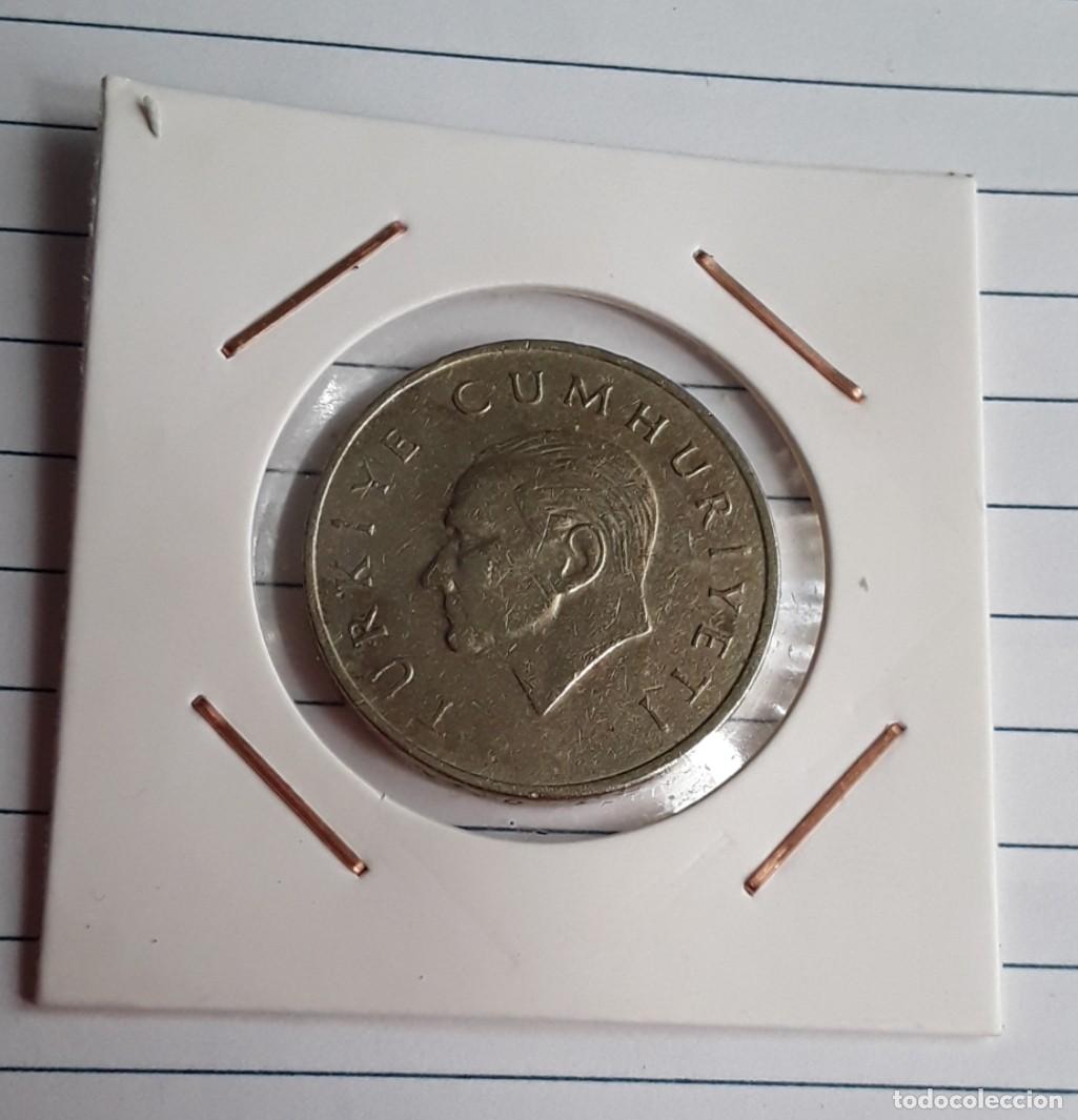 Old Coins of Asia: Moneda de 25 Bin Lira Turqu&iacute;a 1996 &ndash; Mustafa Kemal Atat&uuml;rk y rosa, cobre-n&iacute;quel-cinc, pieza hist&oacute;ric
