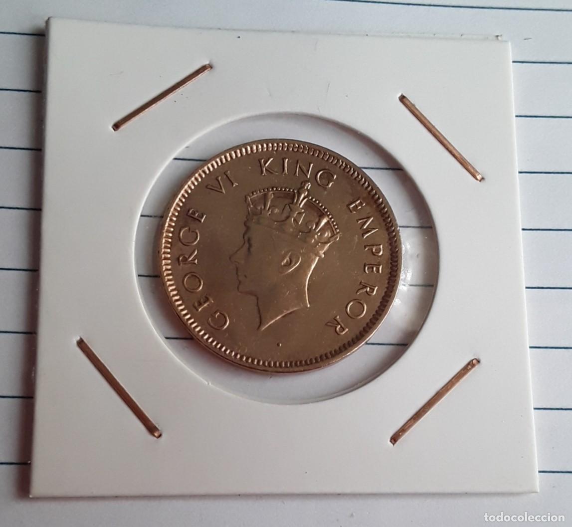 Monnaies anciennes d'Asie: Moneda de 1/4 Anna de India Brit&aacute;nica 1939 - George VI