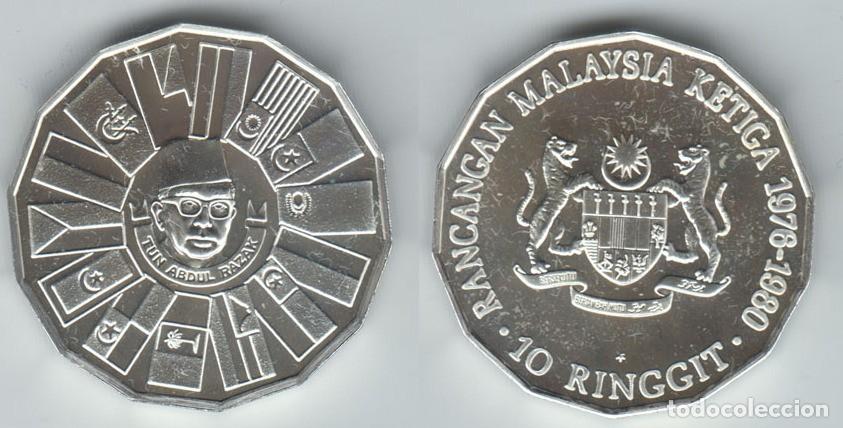 Monedas antiguas de Asia: MALASIA 10 RINGGIT 1976 - Foto 1