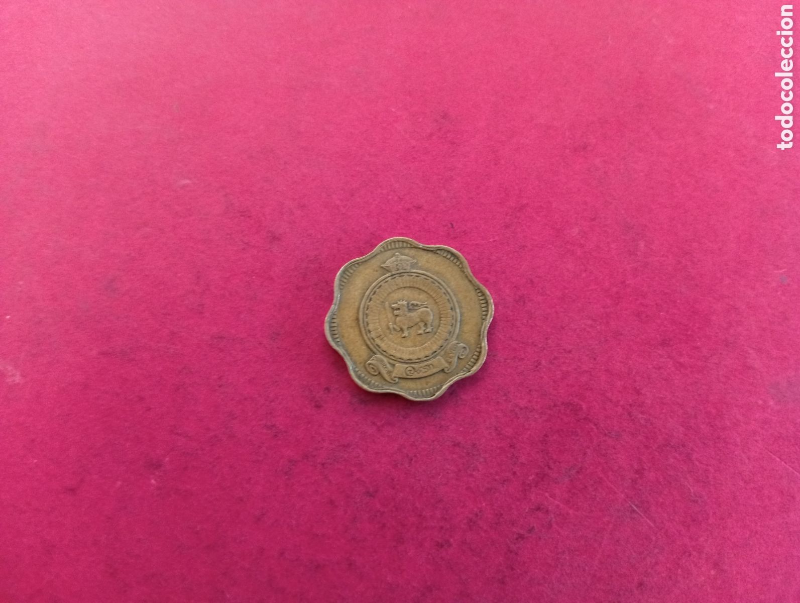 Monedas antiguas de Asia: 10 cents de Ceil&aacute;n Sri Lanka 1969