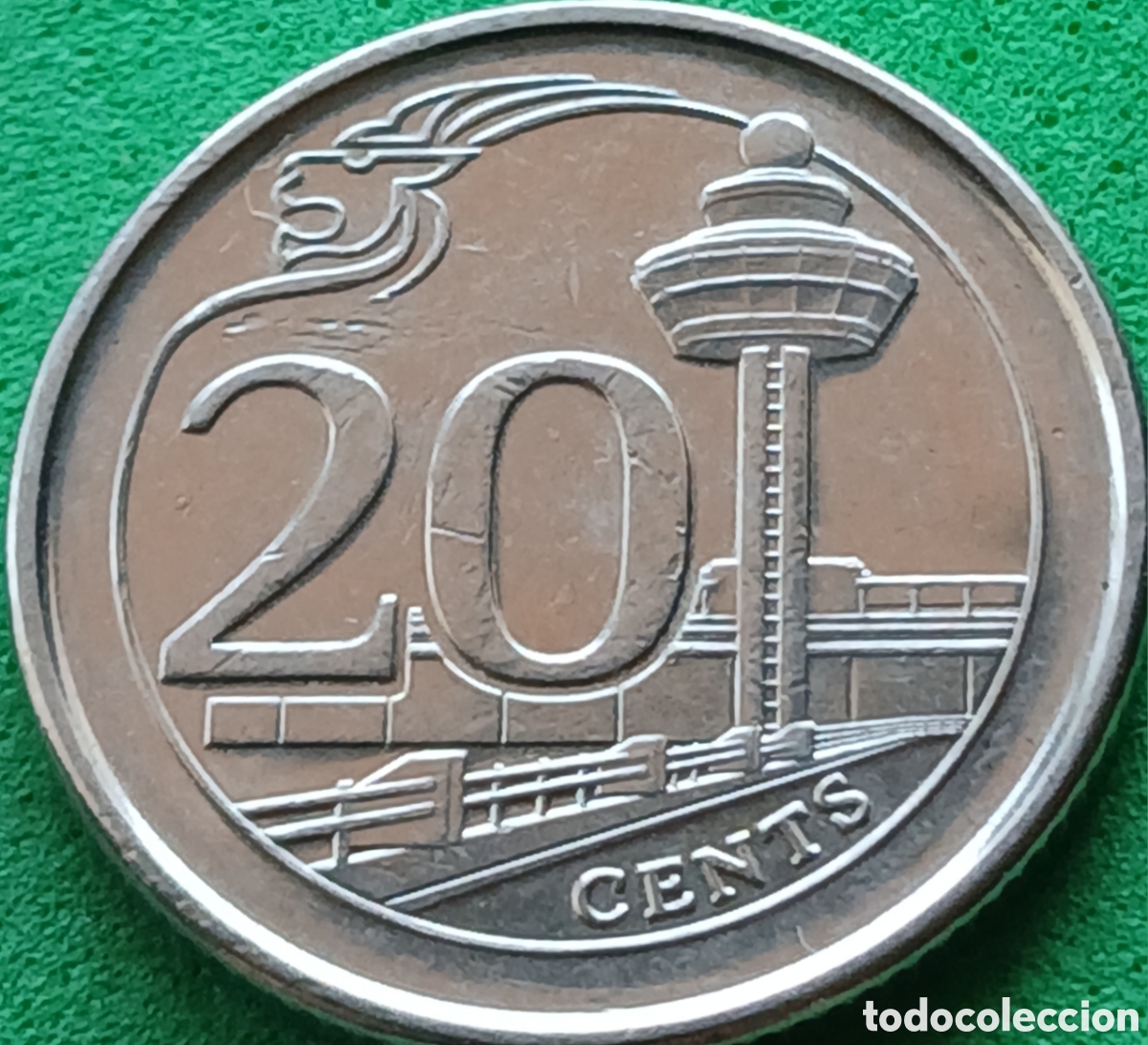 Monedas antiguas de Asia: Singapur 20 cents 2014 km#347