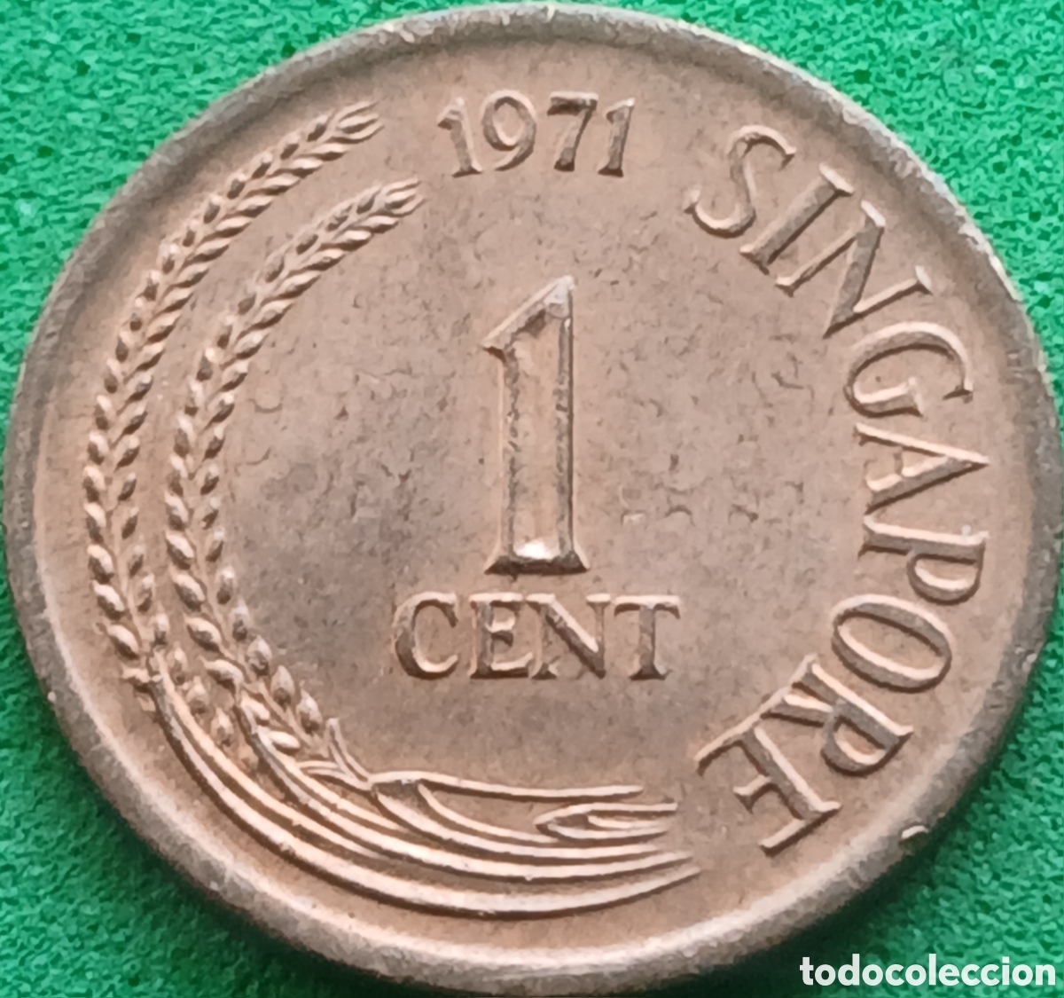 Monedas antiguas de Asia: Singapur 1 cent 1971 km#1