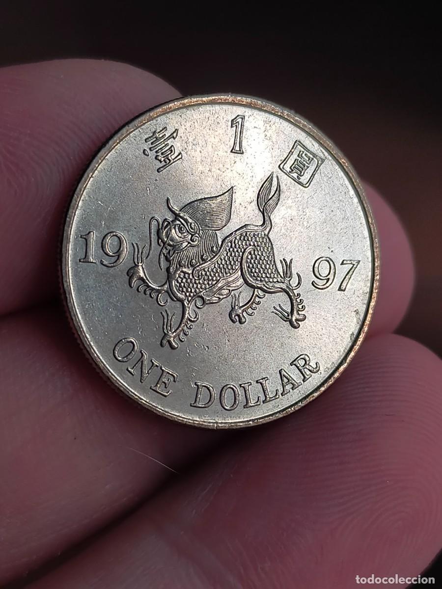 Monedas antiguas de Asia: MONEDA DE 1 UN DOLLAR DOLAR HONG KONG 1997 EXCELENTE CONSERVACION