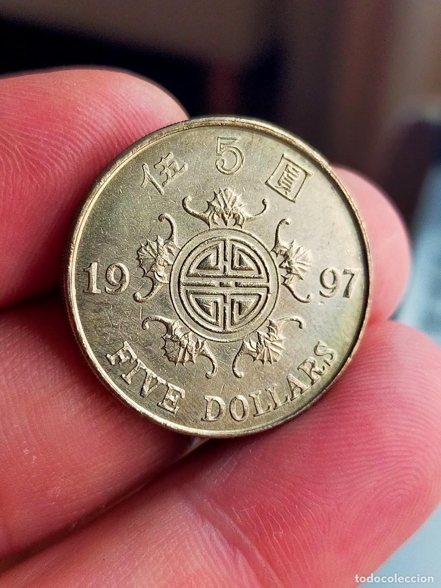 Monedas antiguas de Asia: MONEDA DE 5 CINCO DOLLARS DOLARES HONG KONG 1997 MUY BUENA CONSERVACION TRASPASO A CHINA
