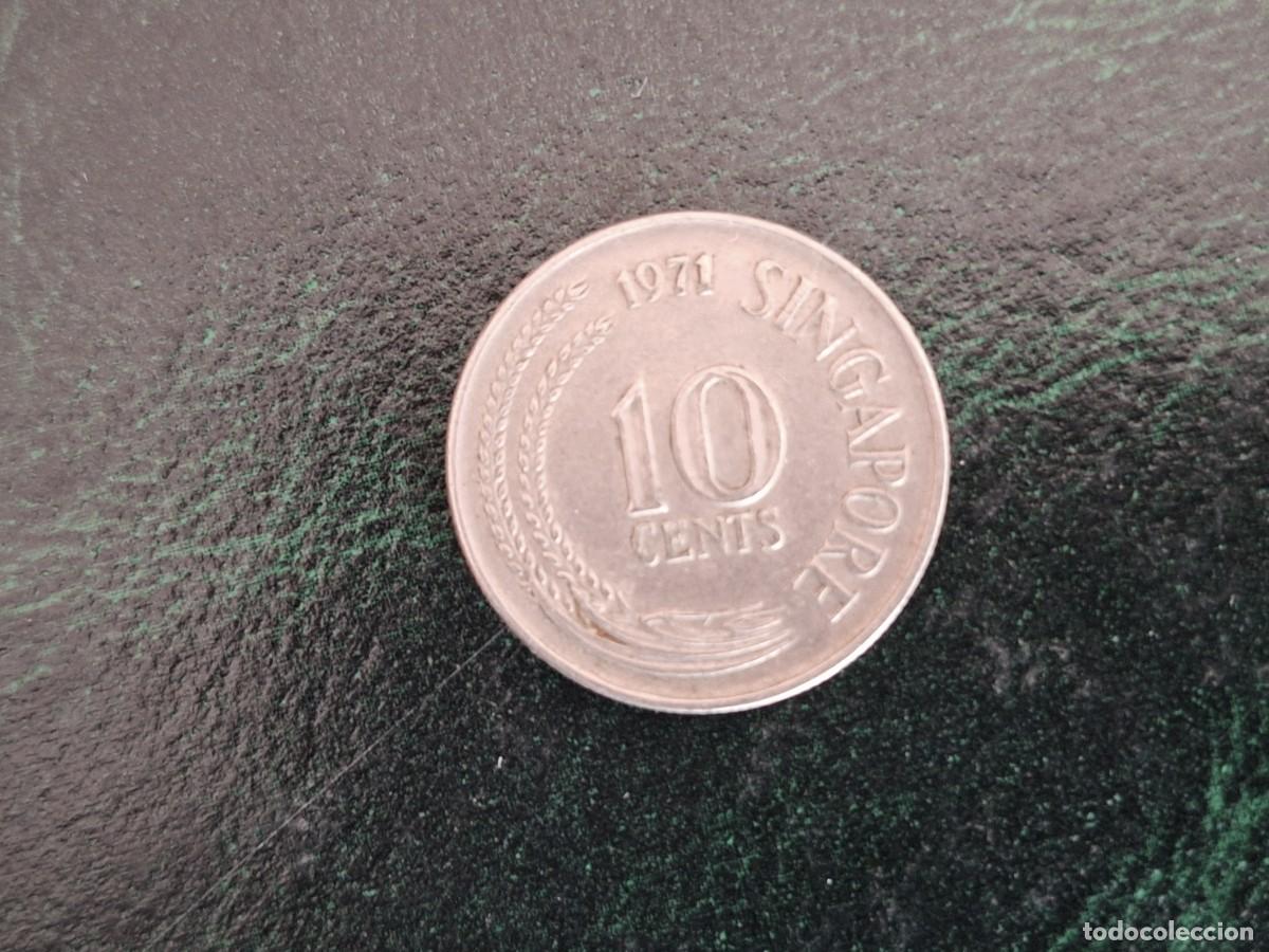 Monedas antiguas de Asia: MONEDA SINGAPUR 10 CENTAVOS 1971 M_2 - Foto 1