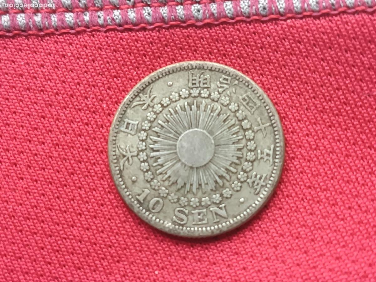 Monedas antiguas de Asia: Jap&oacute;n, Yoshihito, 10 Sen, plata