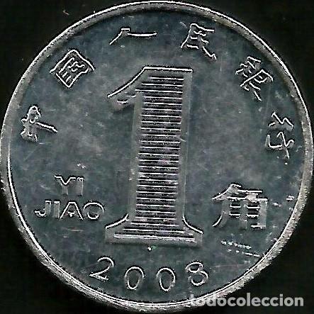 Monedas antiguas de Asia: CHINA 2008 - 1 JIAO - KM 1210b - CIRCULADA