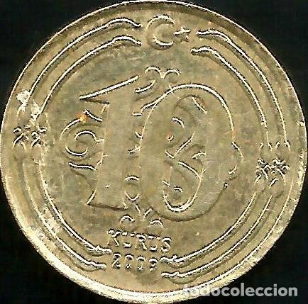 Monedas antiguas de Asia: TURQUIA 2009 - 10 KURUS - KM 1241 - CIRCULADA