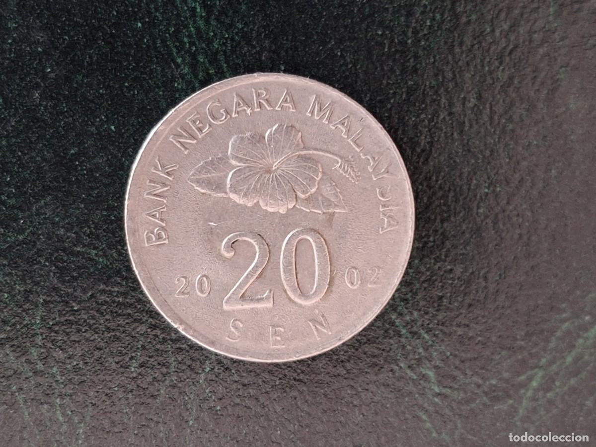Monedas antiguas de Asia: MONEDA MALAYSIA 20 SEN 2002 M_2 - Foto 1