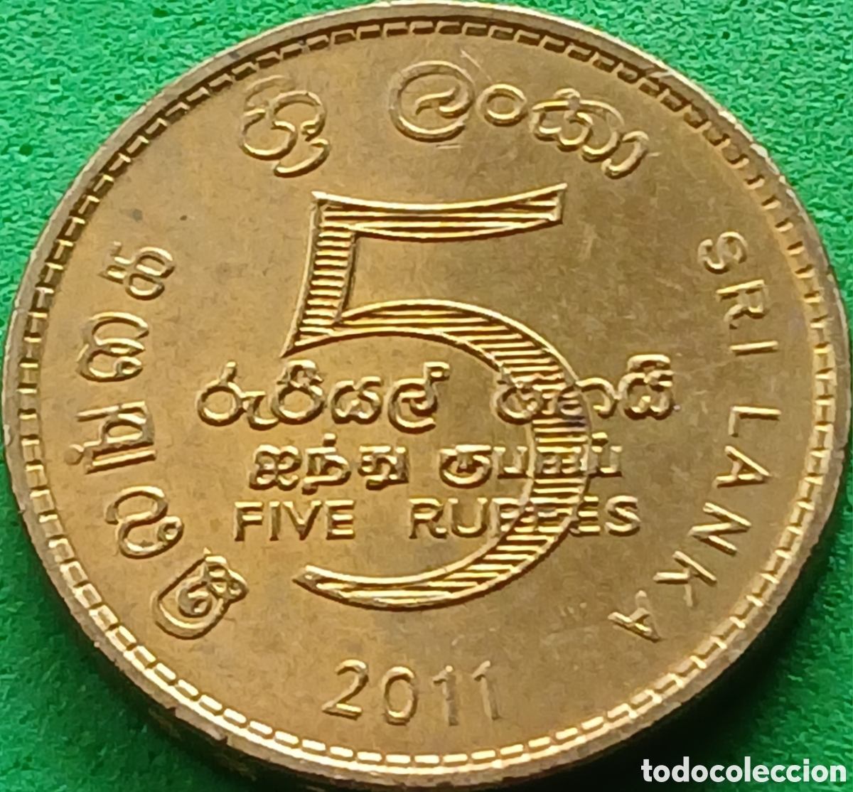 Monedas antiguas de Asia: Sri Lanka 5 rupees 2011 km#148a