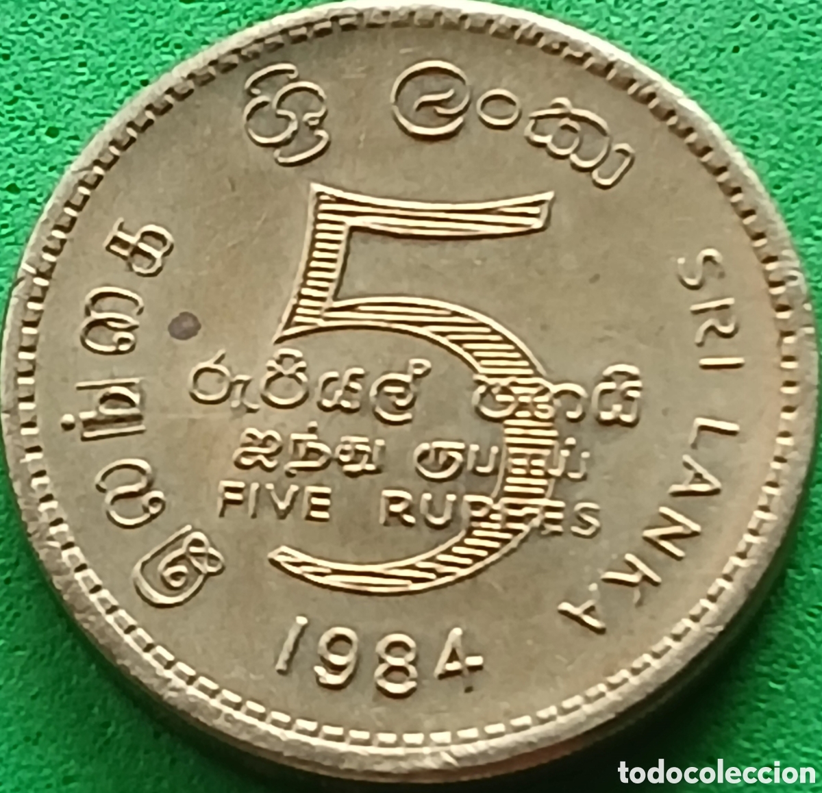 Monedas antiguas de Asia: Sri Lanka 5 rupees 1984 km#148