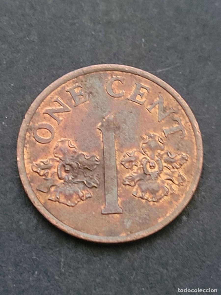 Monedas antiguas de Asia: Moneda 1 centavo 1995 Singapur - Foto 2