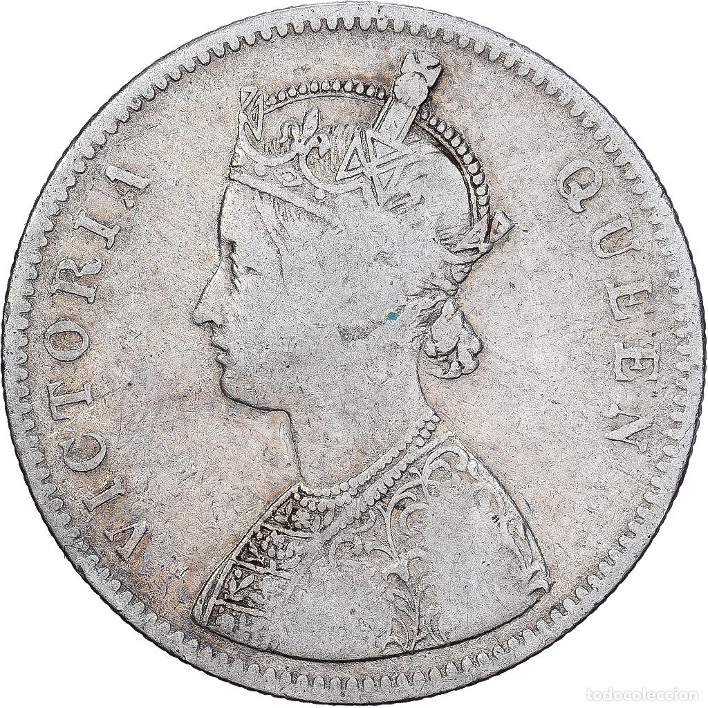 Monedas antiguas de Asia: [#1167401] India-Brit&aacute;nica, Victoria, Rupee, 1862, Bombay, Plata, BC, KM:473.1