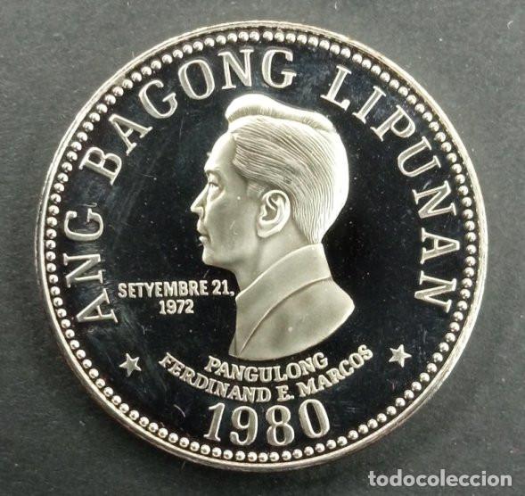 Monete antiche di Asia: FILIPINAS - 5 PISO 1980 PROOF - FM (FRANKLIN MINT)