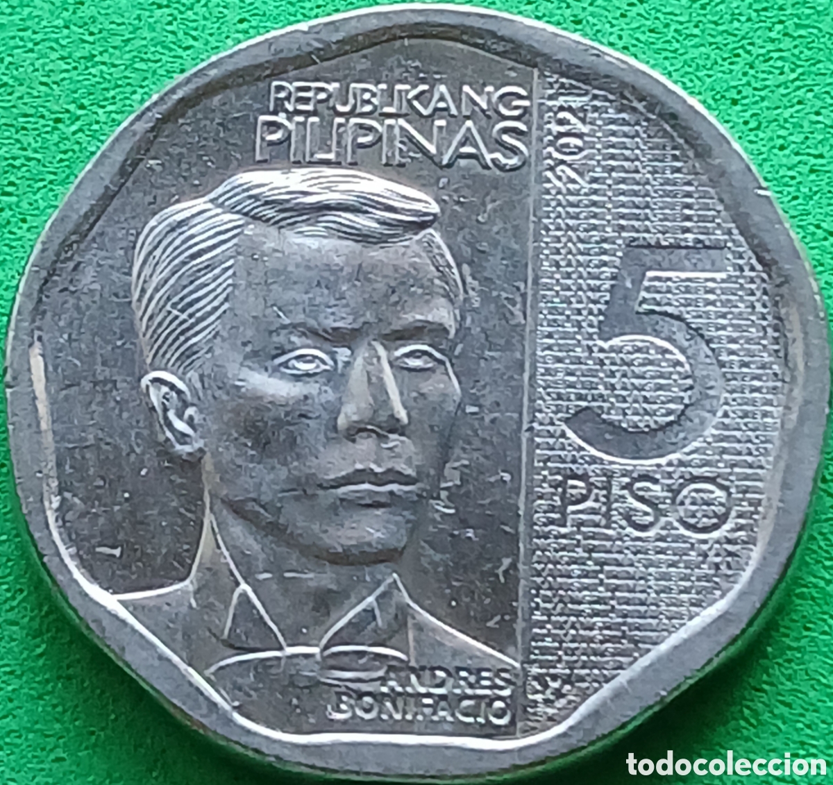 Monedas antiguas de Asia: Filipinas 5 pesos 2021 UC#2 RARA (R) !!