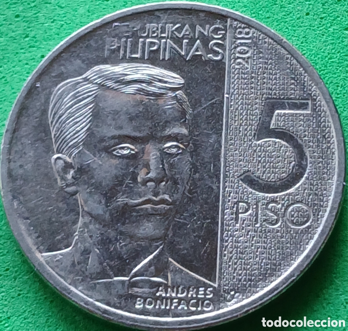 Monedas antiguas de Asia: Filipinas 5 pesos 2018 km#302