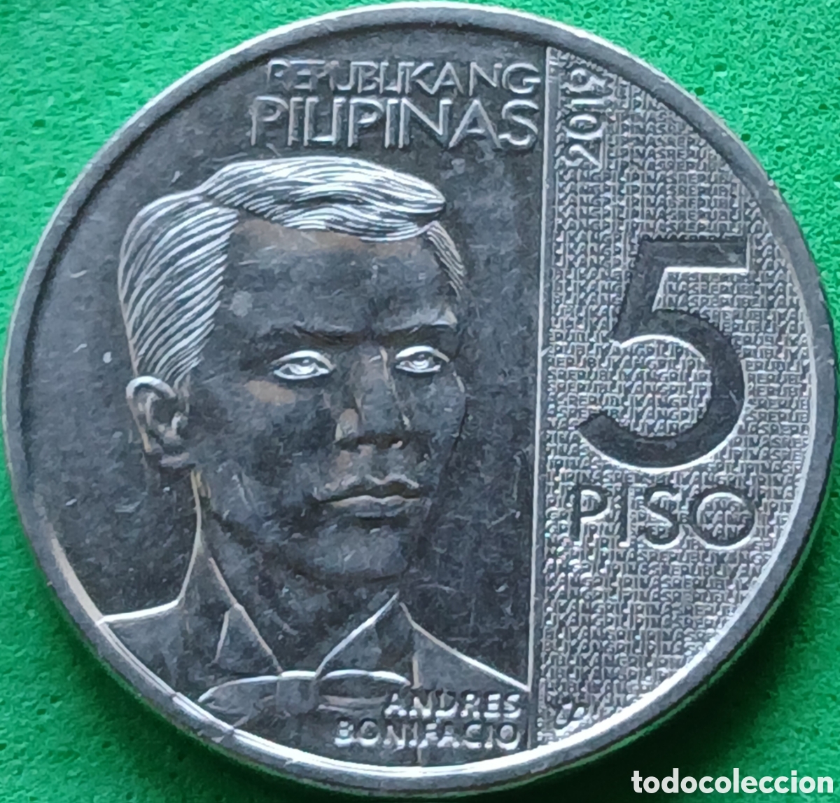 Monedas antiguas de Asia: Filipinas 5 pesos 2019 km#302
