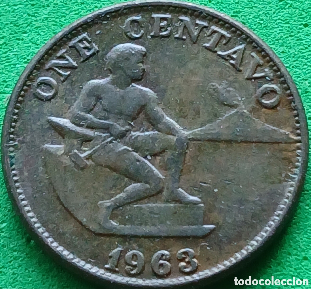 Monedas antiguas de Asia: Filipinas one centavo 1963 km#186