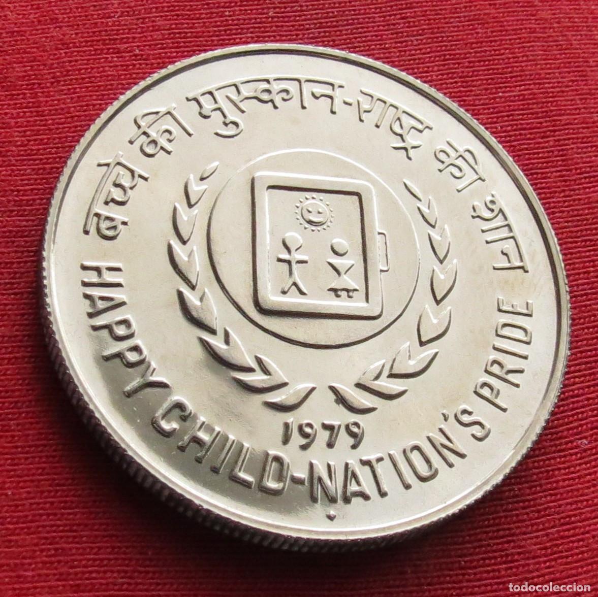 Monedas antiguas de Asia: India 10 rupees 1979 A&ntilde;o del Ni&ntilde;o Year of the Child