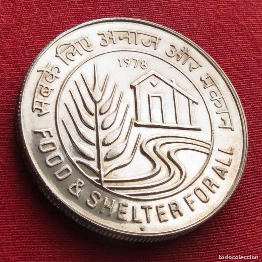 Monedas antiguas de Asia: India 10 rupees 1978 FAO