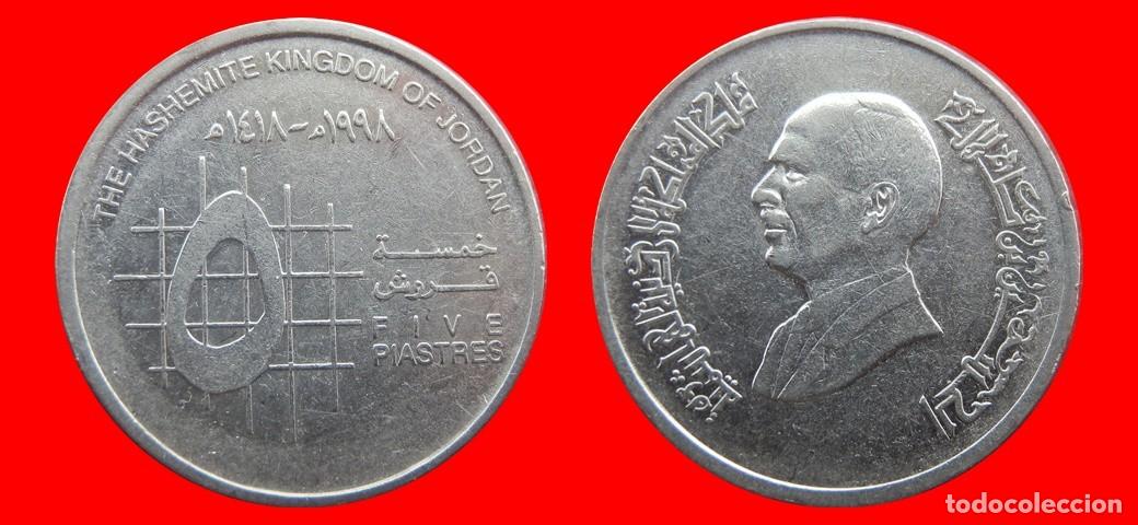 Monedas antiguas de Asia: 5 PIASTRAS 1998 JORDANIA-143549