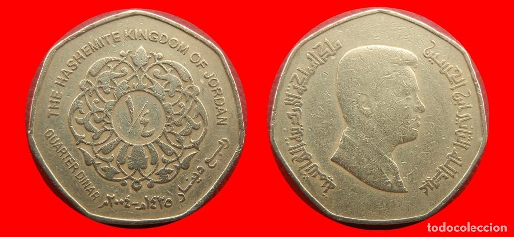 Monedas antiguas de Asia: 1/4 DINAR 2004 JORDANIA-143551