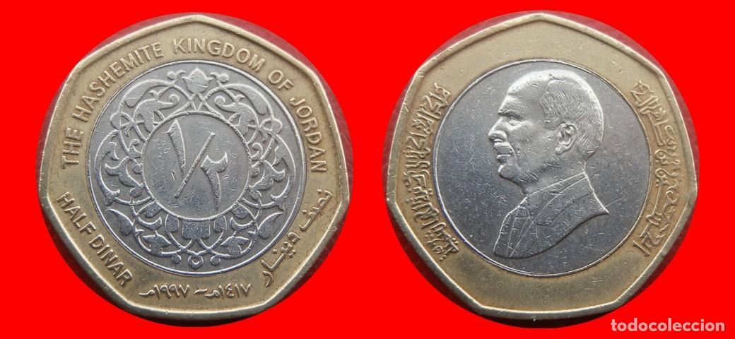 Monedas antiguas de Asia: 1/2 DINAR 1997 JORDANIA-143554