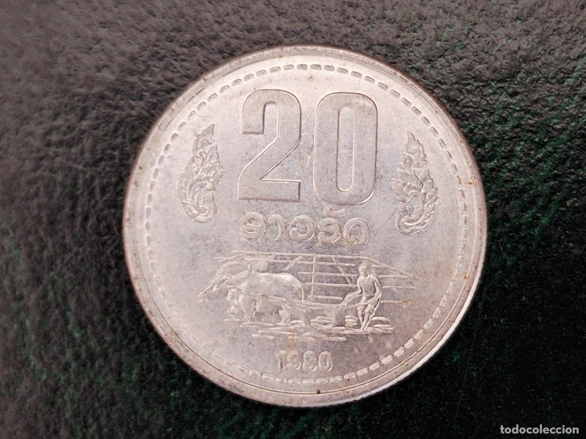 Monedas antiguas de Asia: MONEDA LAOS 20 ATT 1980 M_3