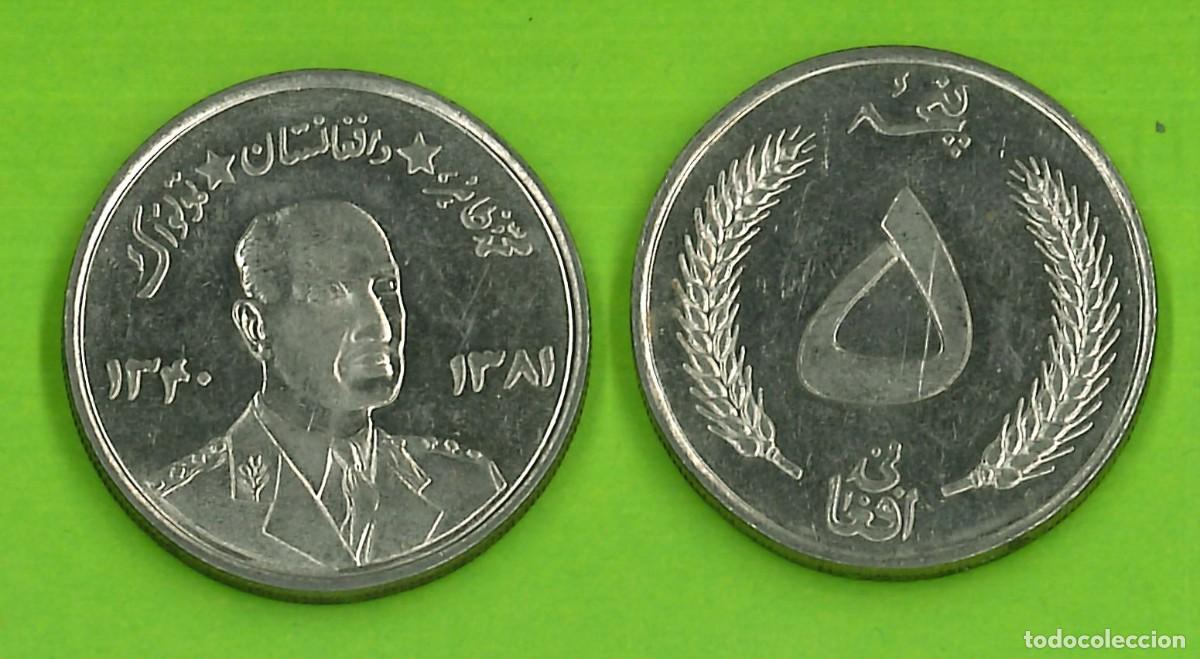 Monedas antiguas de Asia: Afganist&aacute;n moneda 5 Afganis SH1340 (1961)