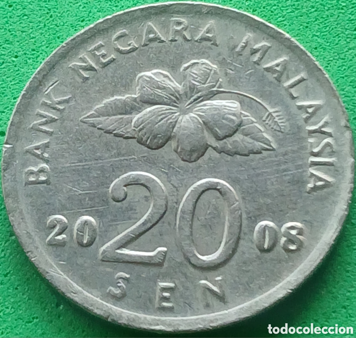 Monedas antiguas de Asia: Malasia 20 sen 2008 km#52