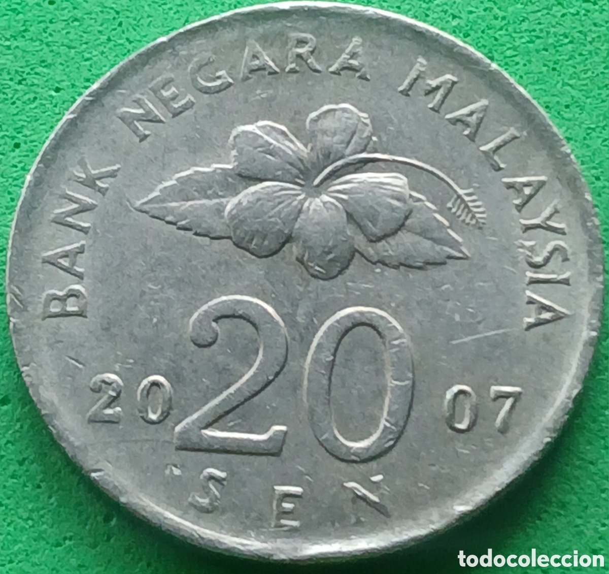 Monedas antiguas de Asia: Malasia 20 sen 2007 km#52