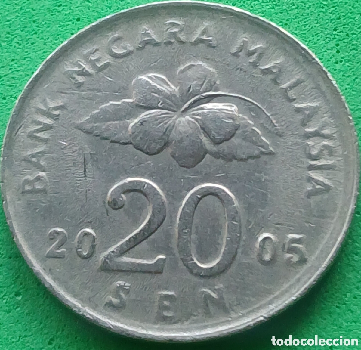 Monedas antiguas de Asia: Malasia 20 sen 2005 km#52