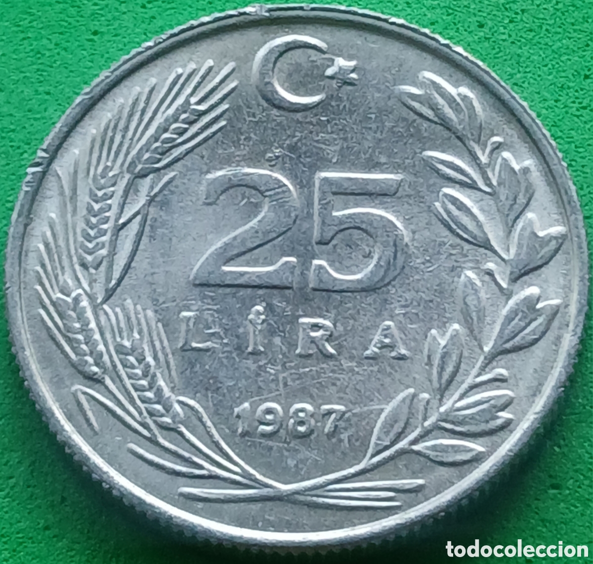 Monedas antiguas de Asia: Turqu&iacute;a 25 liras 1987 km#975