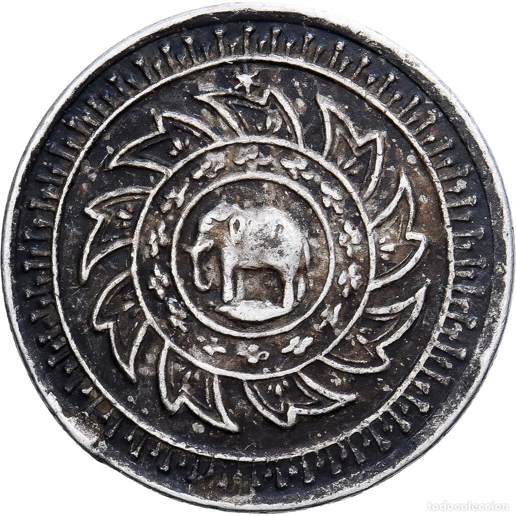 Monedas antiguas de Asia: [#139482] Tailandia, Rama IV, Fuang, 1/8 Baht, 1851-1868, Plata, MBC
