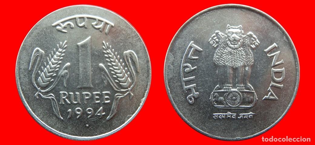 Monedas antiguas de Asia: 1 RUPIA 1994 INDIA-143596