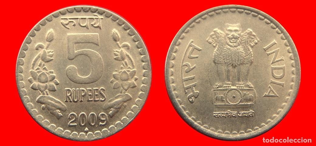 Monedas antiguas de Asia: 5 RUPIAS 2009 INDIA-143600