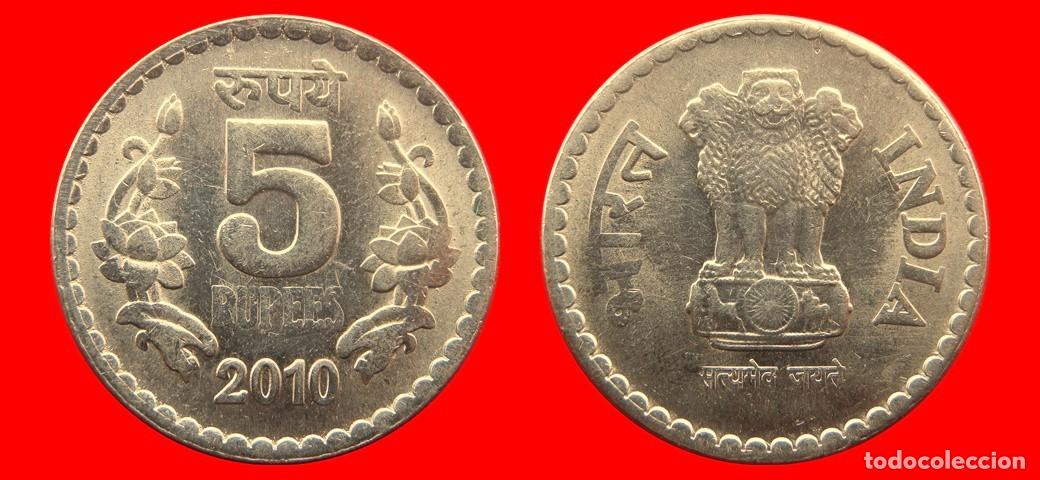 Monedas antiguas de Asia: 5 RUPIAS 2010 INDIA-143601