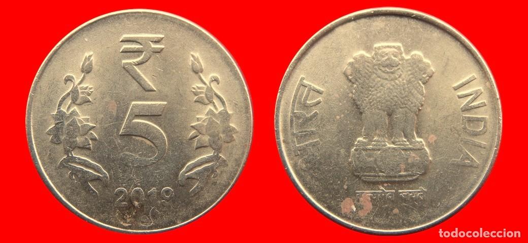 Monedas antiguas de Asia: 5 RUPIAS 2019 INDIA-143603
