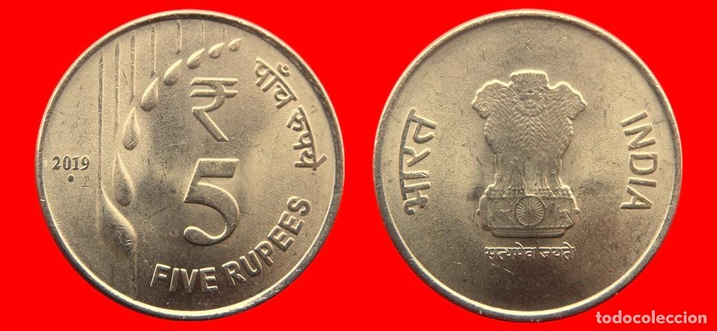 Monedas antiguas de Asia: 5 RUPIAS 2019 INDIA-143604