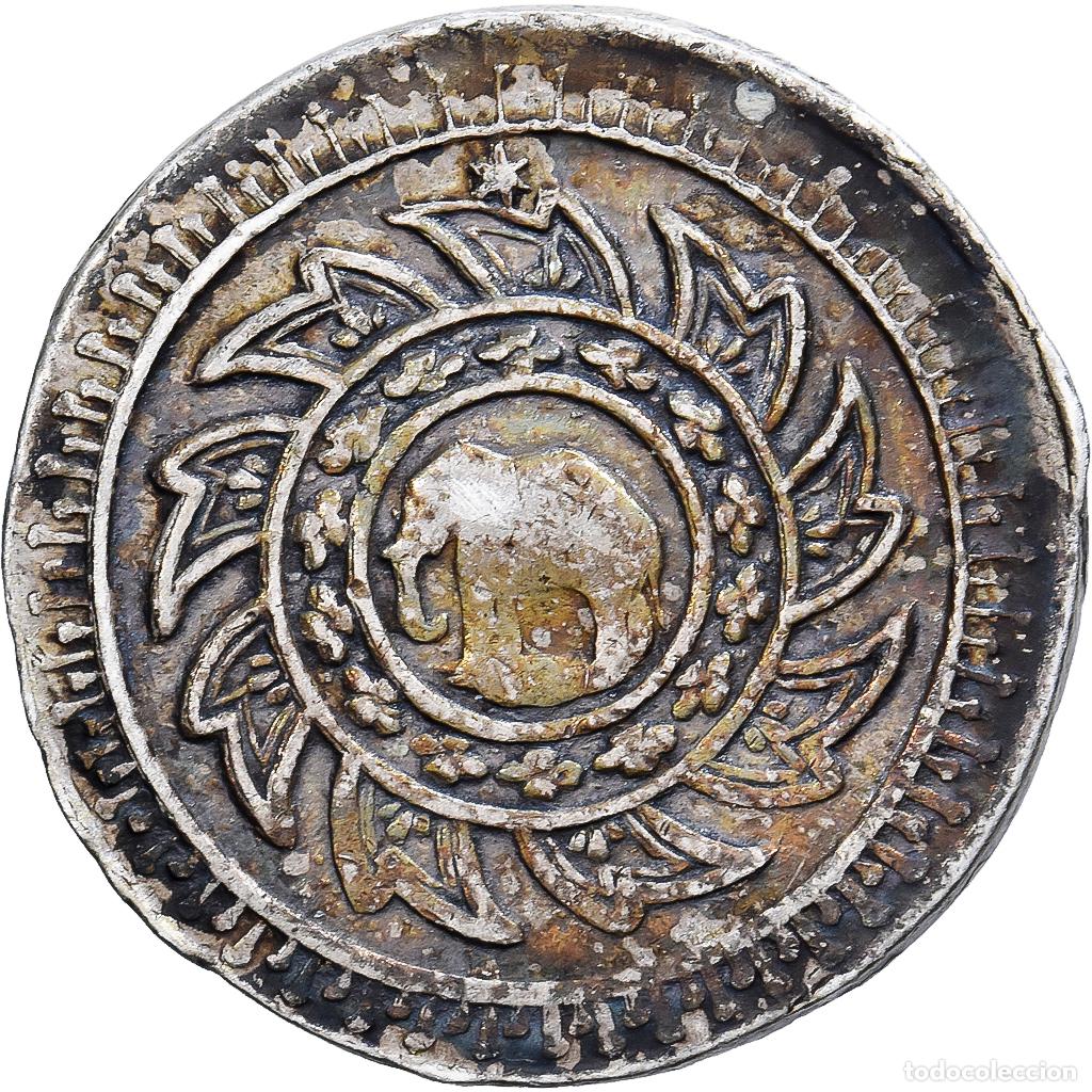 Monedas antiguas de Asia: [#139483] Tailandia, Rama IV, Fuang, 1/8 Baht, 1851-1868, Plata, MBC