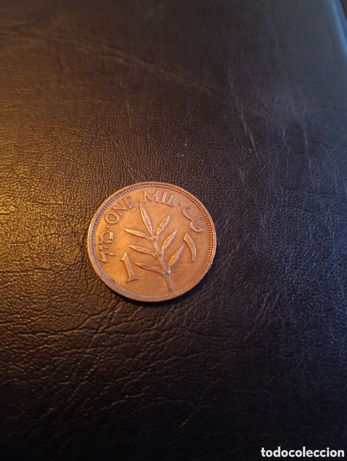 Monedas antiguas de Asia: Moneda 1 mil de la Palestina Brit&aacute;nica