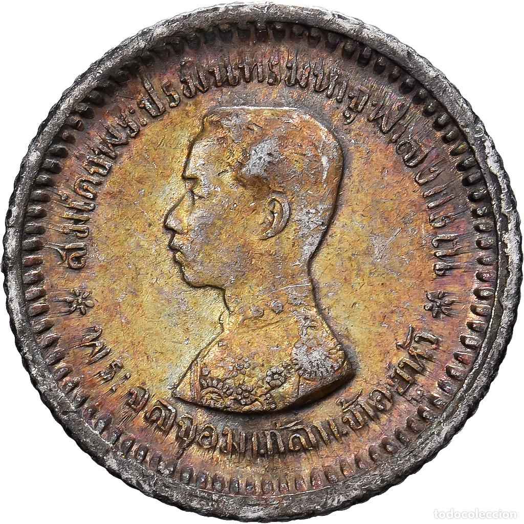 Monedas antiguas de Asia: [#139475] Tailandia, Rama V, Fuang, 1/8 Baht, 1902-1908, Plata, MBC