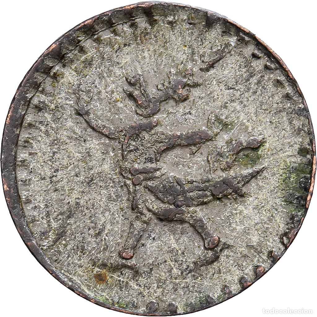 Monedas antiguas de Asia: [#139494] Camboya, Norodom I, 2 Pe, 1/2 Fuang, 1880, Plata, MBC