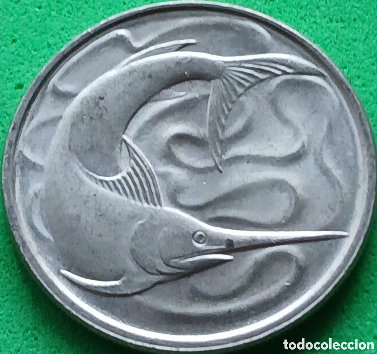 Monedas antiguas de Asia: Singapur 20 cents 1976 km#4 sin marca de ceca