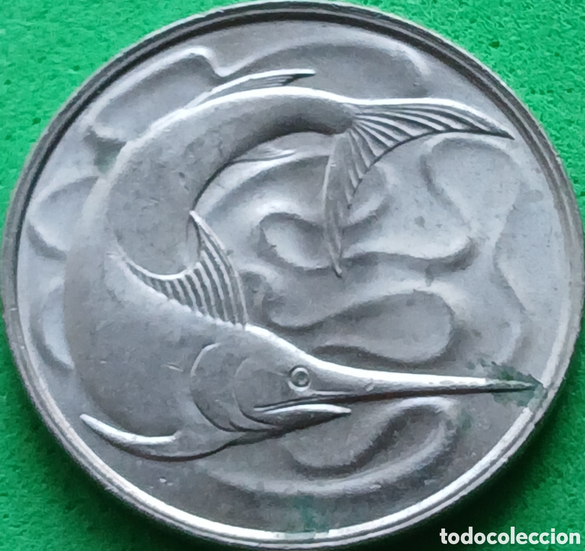 Monedas antiguas de Asia: Singapur 20 cents 1980 km#4 sin marca de ceca